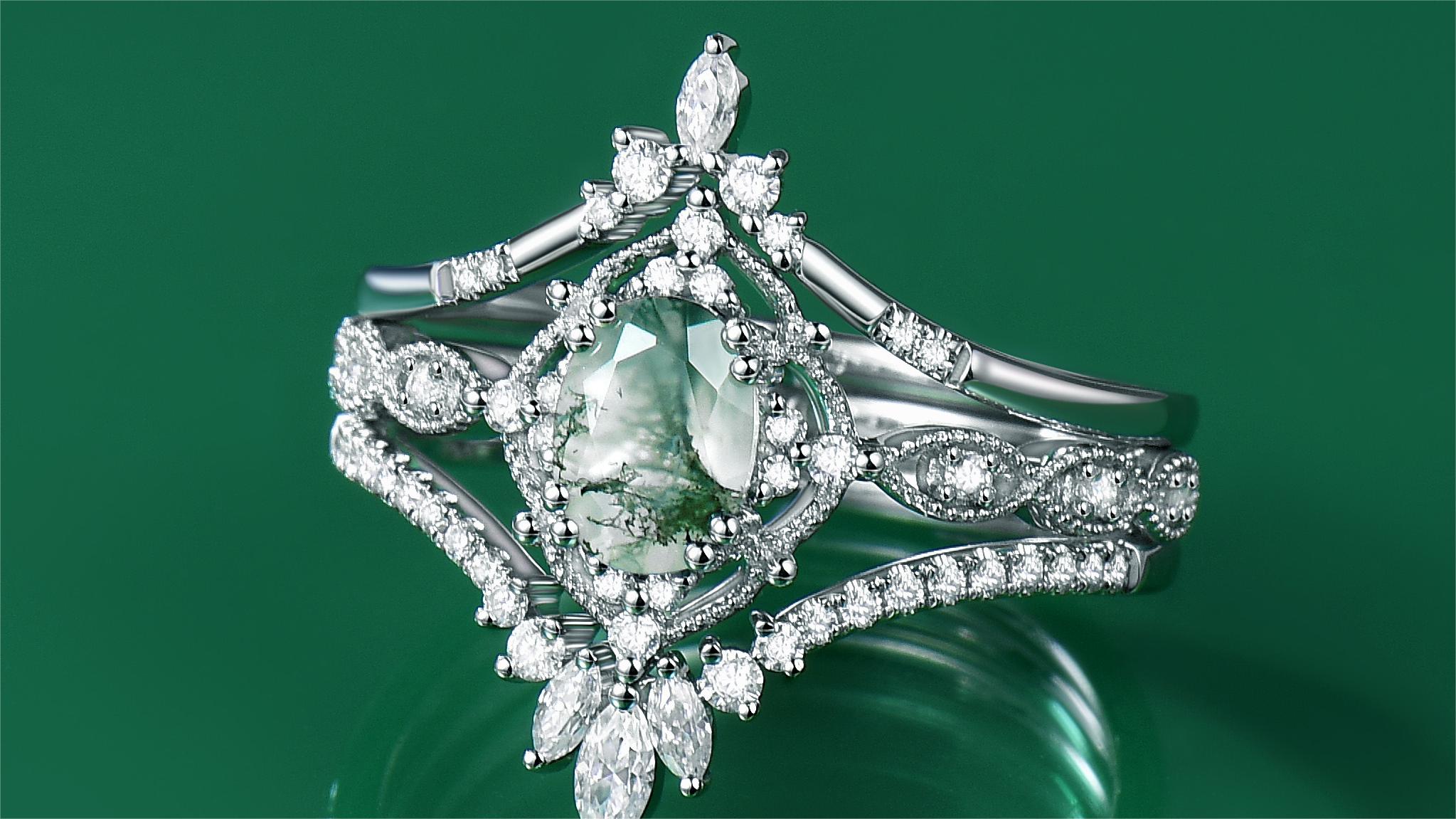 How Does Moss Agate Symbolize Enduring Love?